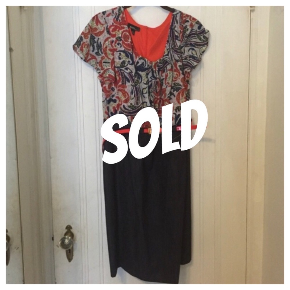 Cute blouse/skirt combo dress with patent belt